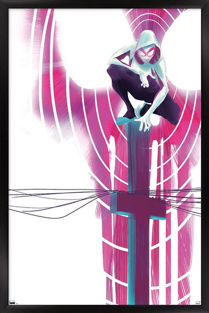 Marvel Comics - Ghost Spider - Spider-Gwen #3 Wall Poster, 14.725" x 22.375", Framed