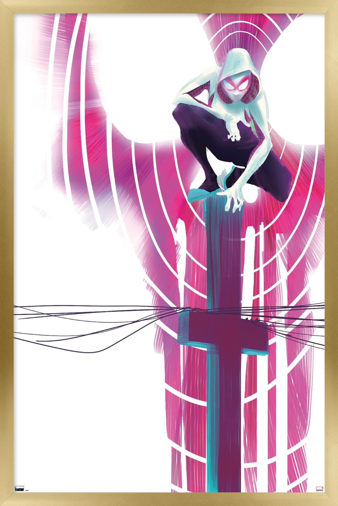 Marvel Comics - Ghost Spider - Spider-Gwen #3 Wall Poster, 14.725" x 22.375", Framed