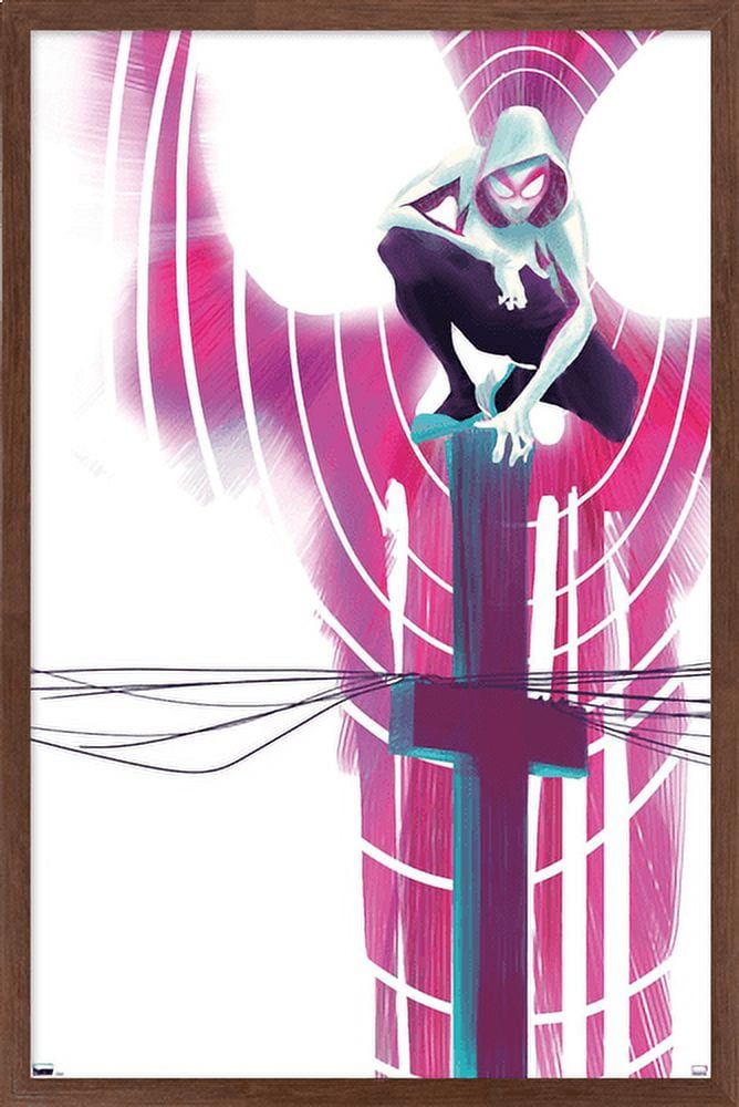 Marvel Comics - Ghost Spider - Spider-Gwen #3 Wall Poster, 14.725" x 22.375", Framed