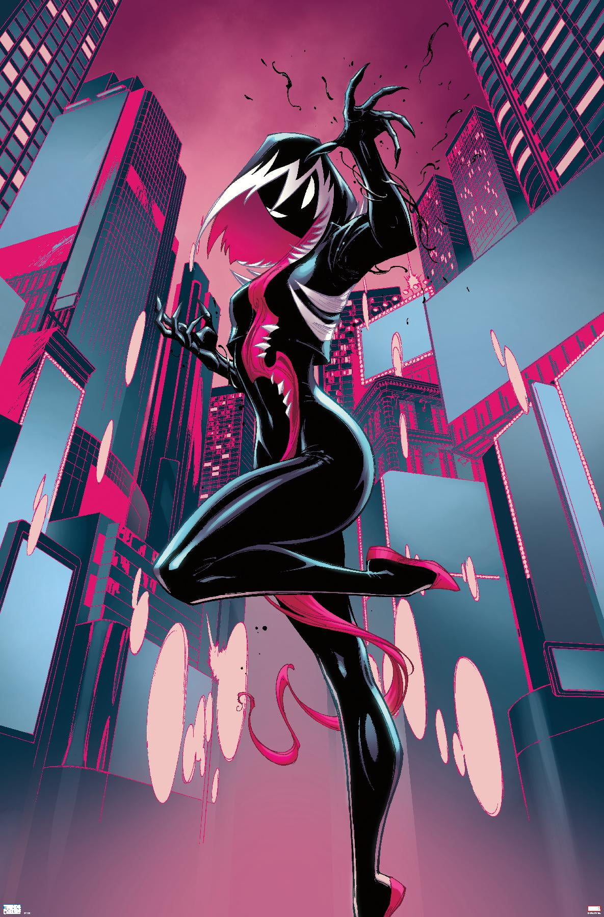 Marvel Comics - Ghost Spider Venom - Spider-Gwen #24 Wall Poster, 22.375" x 34"