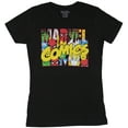 thumbnail image 1 of Marvel Comics Girls Juniors T-Shirt - Many Headed Classic Marvel Logo Image (X-Large), 1 of 1