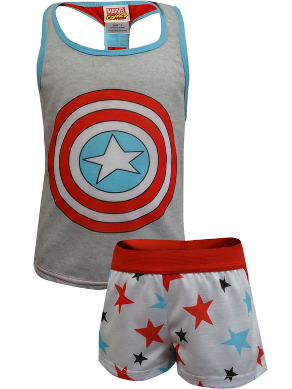 Comics Girls Marvel Comics Captain America Shortie Pajama (6)