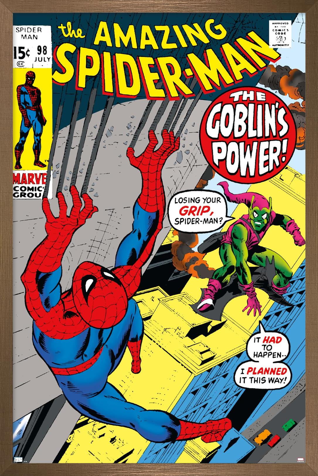 Marvel Comics - Green Goblin - The Amazing Spider-Man #98 Wall Poster, 22.375" x 34", Framed