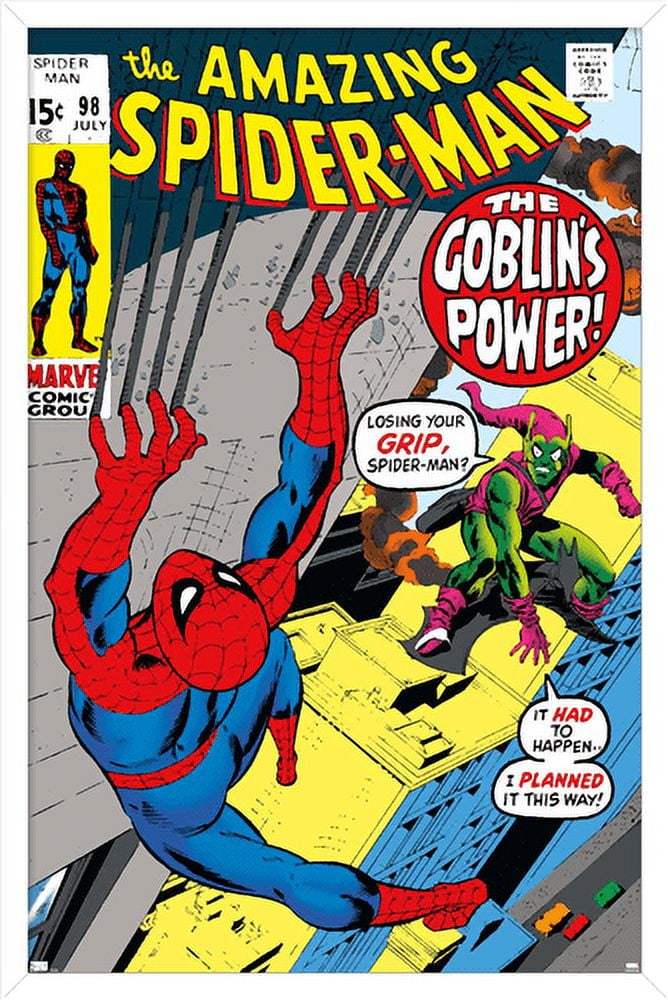 Marvel Comics - Green Goblin - The Amazing Spider-Man #98 Wall Poster, 22.375" x 34", Framed