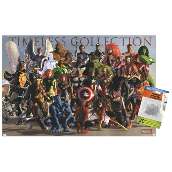 Marvel Comics - Group Wall Poster with Pushpins, 14.725" x 22.375"