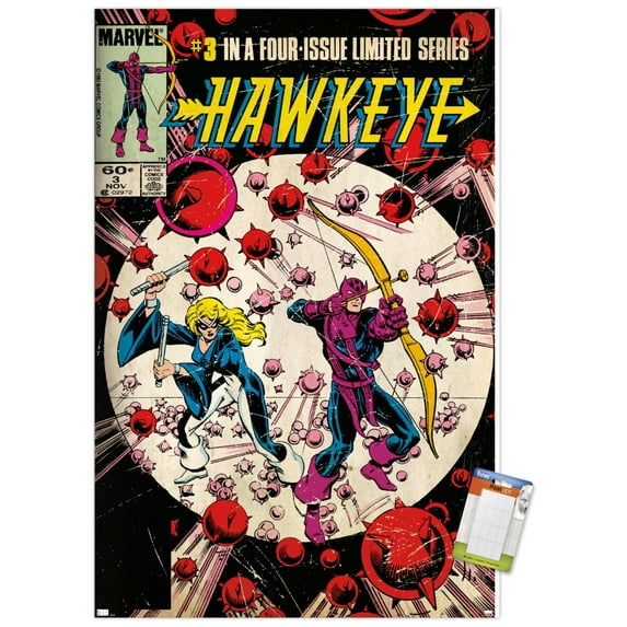 Marvel Comics - Hawkeye - Cover Art Wall Poster, 22.375" x 34"