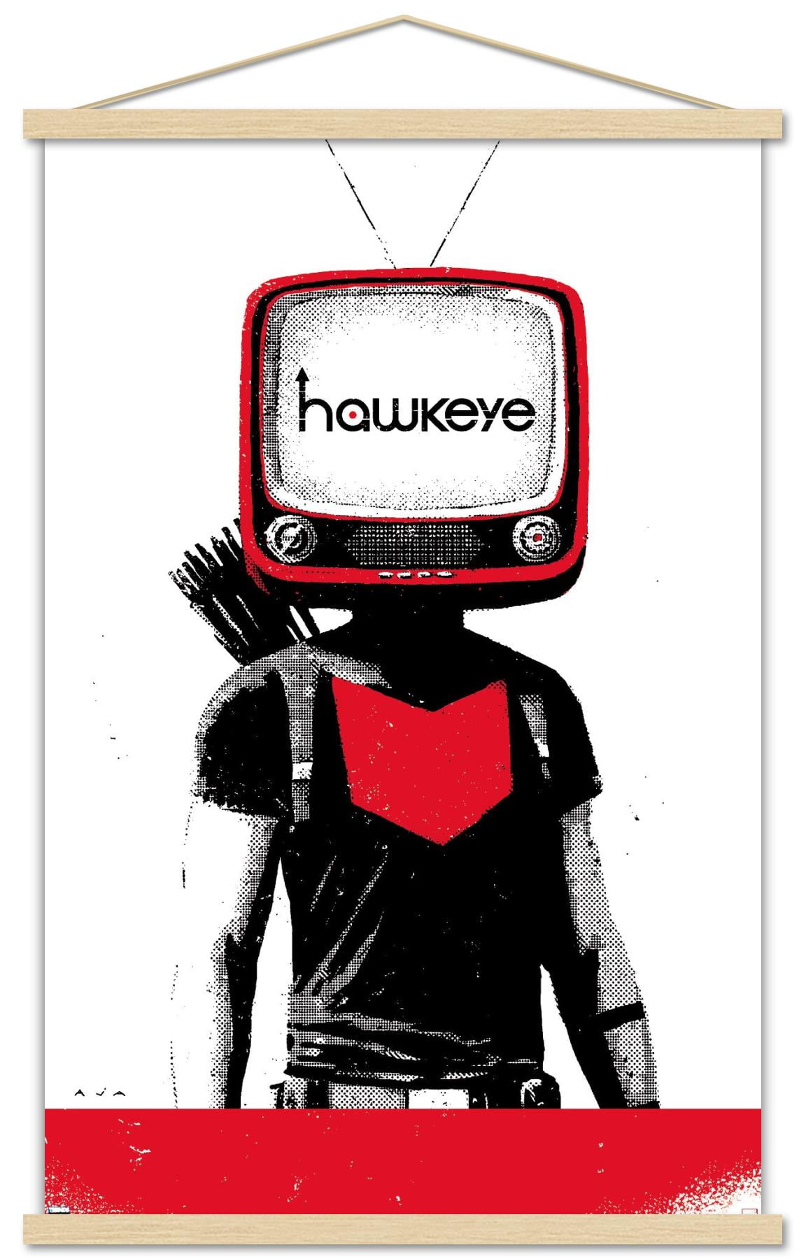 Marvel Comics - Hawkeye - Hawkeye #17 Wall Poster with Wooden Magnetic Frame, 22.375" x 34"