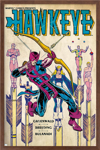 Marvel Comics - Hawkeye - Hawkeye #3 Wall Poster, 22.375" x 34", Framed
