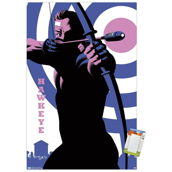 Marvel Comics - Hawkeye - Pop Art Wall Poster, 14.725" x 22.375"