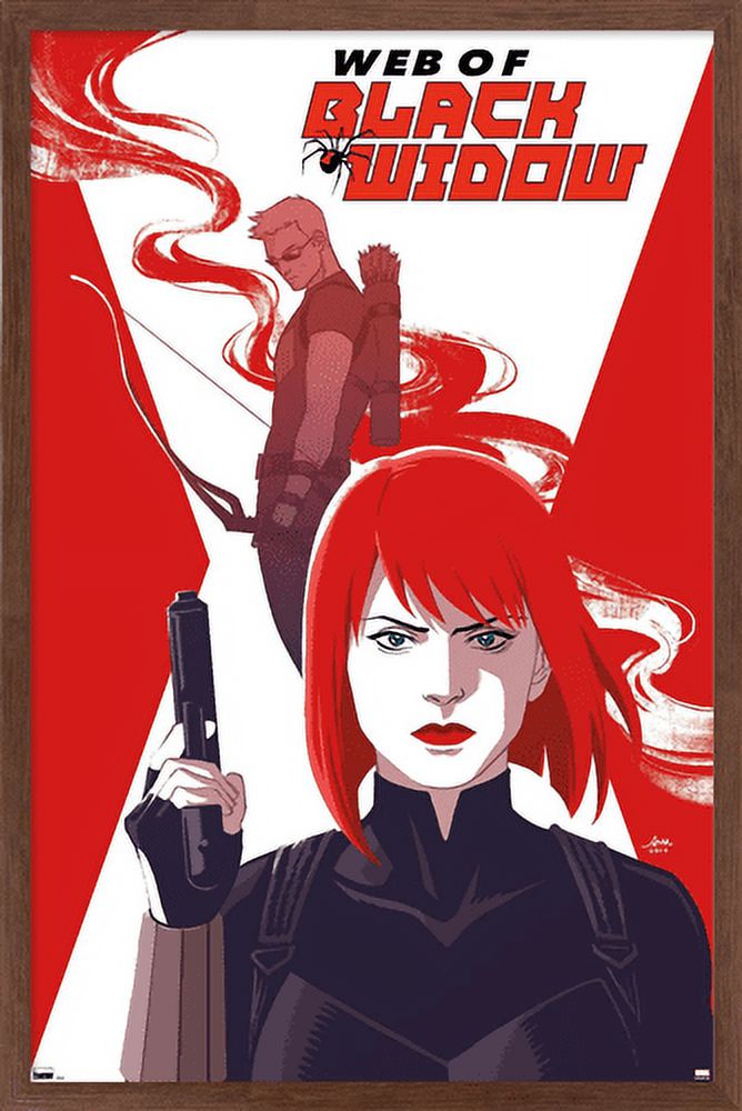 Marvel Comics - Hawkeye - Web Of Black Widow #4 Wall Poster, 14.725" x 22.375", Framed