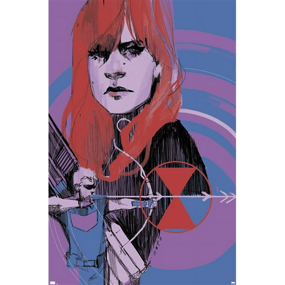 Marvel Comics - Hawkeye and Black Widow - Panel Wall Poster, 14.725" x 22.375"