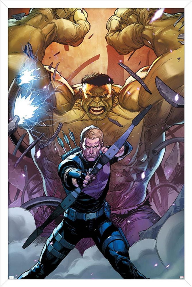 Marvel Comics - Hawkeye and Hulk - Secret Empire #6 Wall Poster, 22.375" x 34", Framed