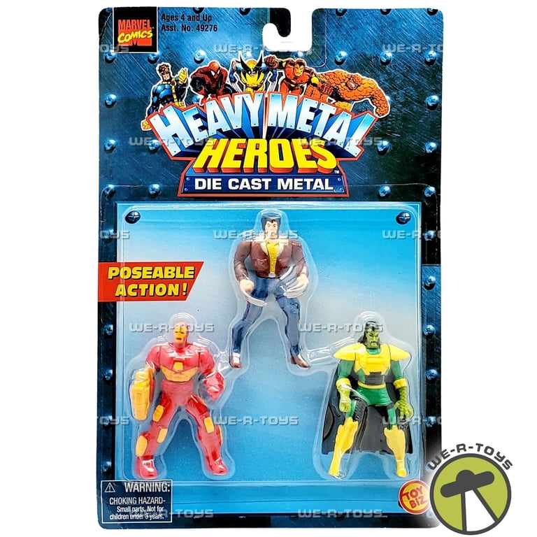 Marvel Comics Heavy Metal Heroes Die Cast Action Figures 1999 Toy