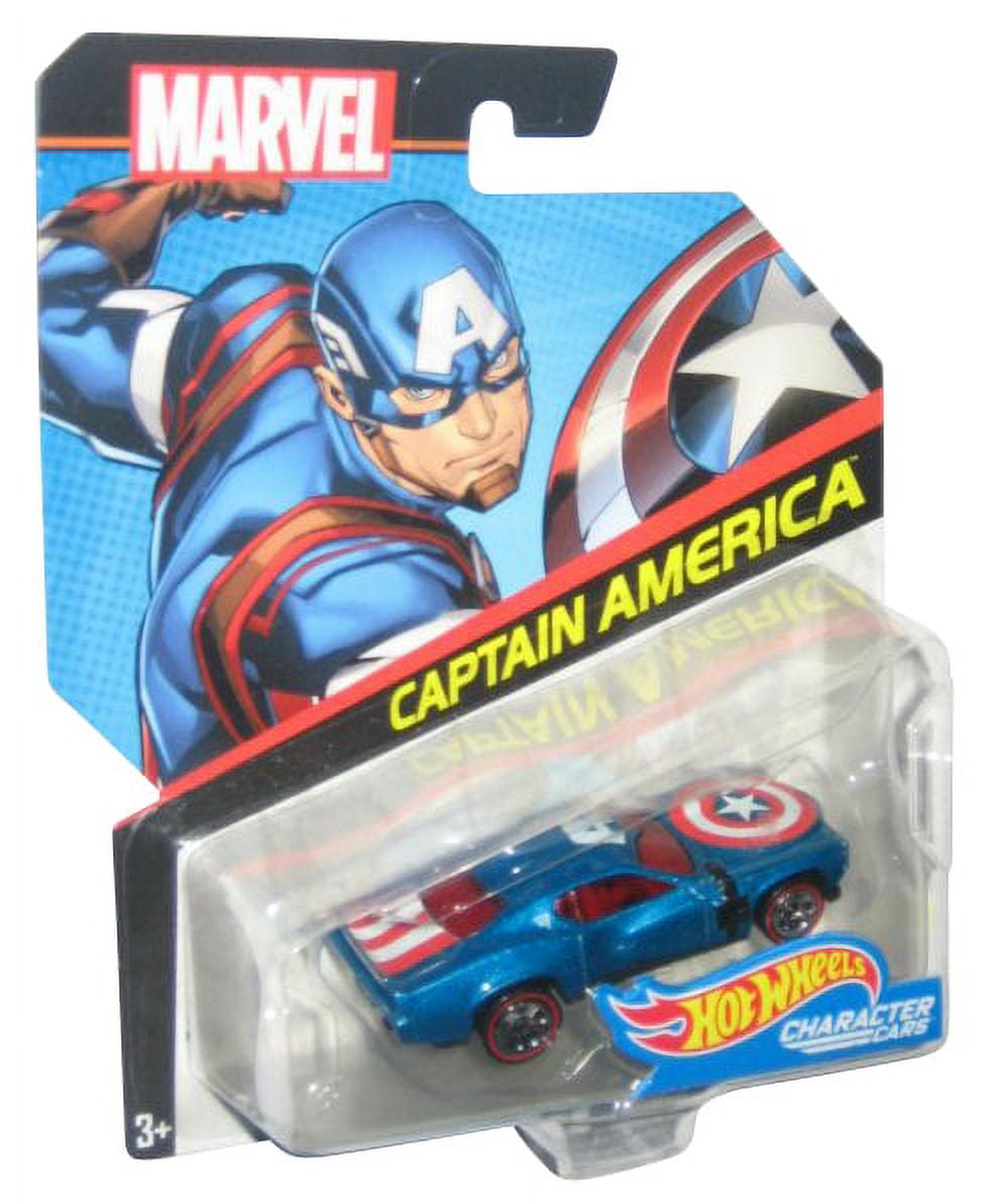 Marvel Comics Hot Wheels (2016) Captain America Character Cars Toy Car