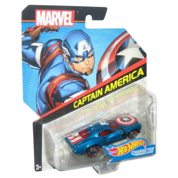 Marvel Comics Hot Wheels (2016) Captain America Character Cars Toy Car