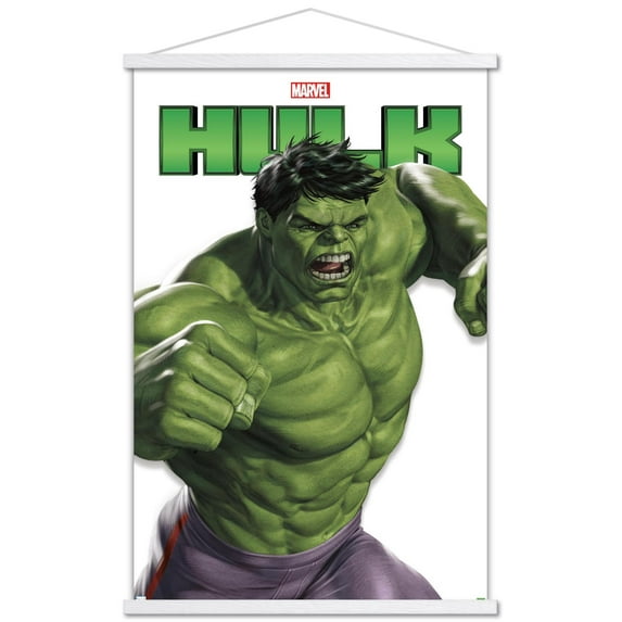 Marvel Comics - Hulk Feature Series Wall Poster with Magnetic Frame, 22.375" x 34"