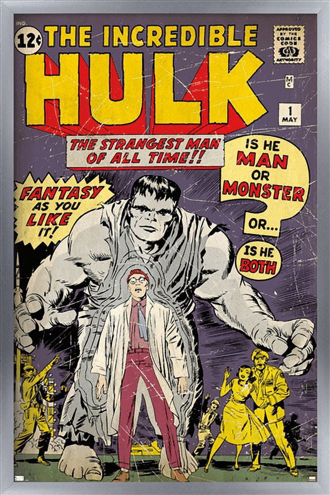 Marvel Comics - Hulk - Incredible Hulk #1 Wall Poster, 22.375" x 34", Framed