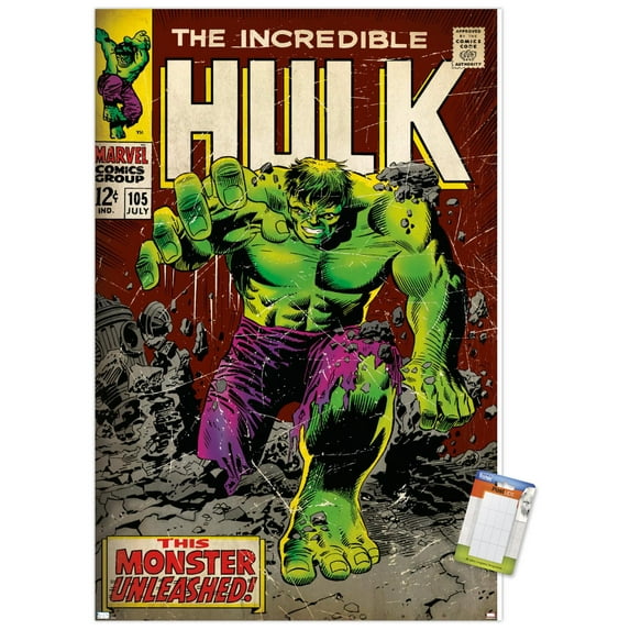 Marvel Comics - Hulk - Incredible Hulk #105 Wall Poster, 14.725" x 22.375"