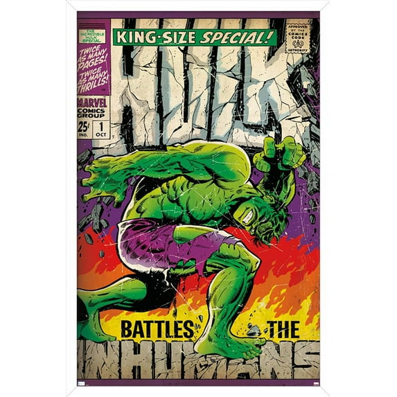 Marvel Comics - Hulk - Incredible Hulk Special #1 Wall Poster, 14.725" x 22.375", Framed