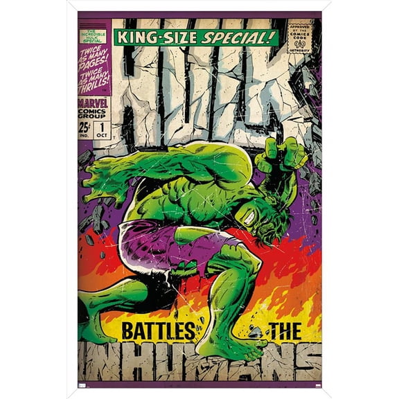 Marvel Comics - Hulk - Incredible Hulk Special #1 Wall Poster, 22.375" x 34", Framed