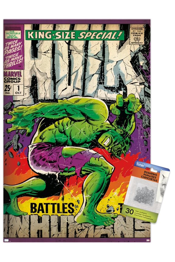 Marvel Comics - Hulk - Incredible Hulk Special #1 Wall Poster with Pushpins, 14.725" x 22.375"