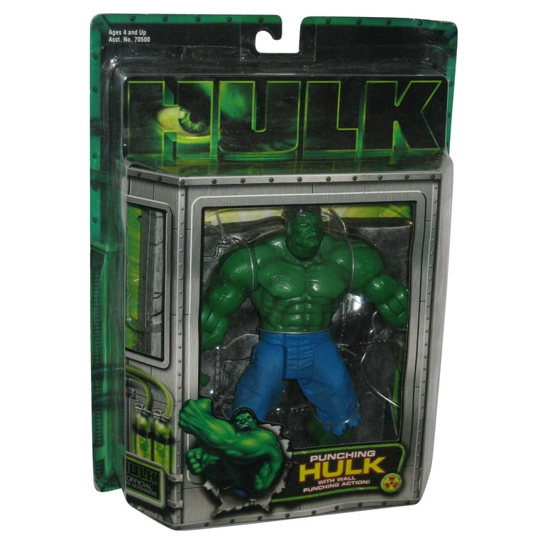 Marvel Comics Hulk Motion Picture Movie Toy Biz Figure w Wall