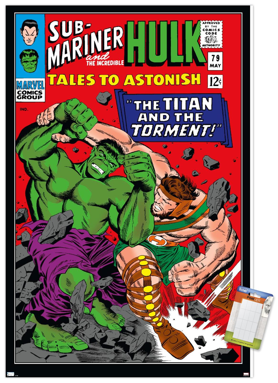 Marvel Comics - Hulk - Tales To Astonish #79 Wall Poster, 14.725" x 22.375"