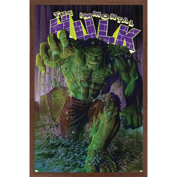Marvel Comics - Hulk - The Immortal Hulk #1 Wall Poster, 14.725" x 22.375", Framed