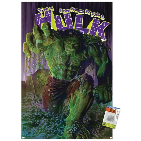 Marvel Comics - Hulk - The Immortal Hulk #1 Wall Poster with Pushpins, 22.375" x 34"