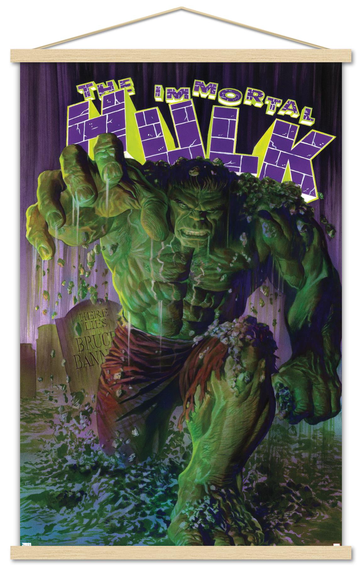 Immortal Framed Hulk #1 Comics Hulk Poster, Wall 14.725\