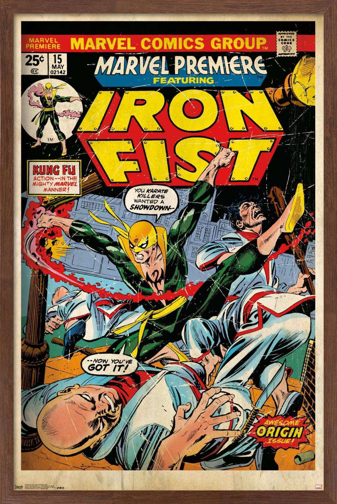 Marvel Comics - Iron Fist - Premiere Cover #15 Wall Poster, 14.725" x 22.375", Framed