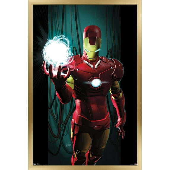 Marvel Comics - Iron Man - Energy Wall Poster, 22.375" x 34", Framed