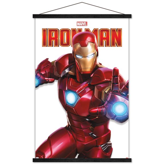 Marvel Comics - Iron Man Feature Series Wall Poster with Magnetic Frame, 22.375" x 34"