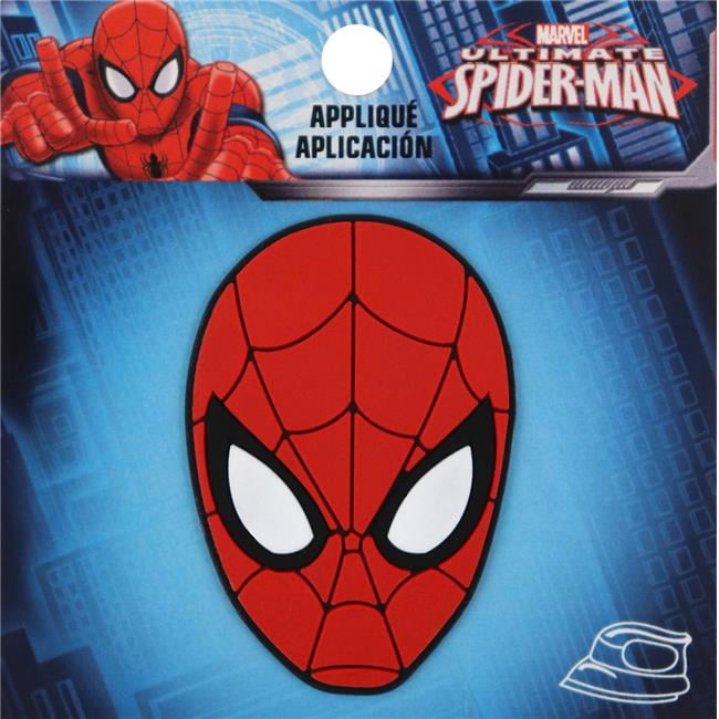 Wrights 193 9960 Marvel Applique, PVC Spider-Man Head