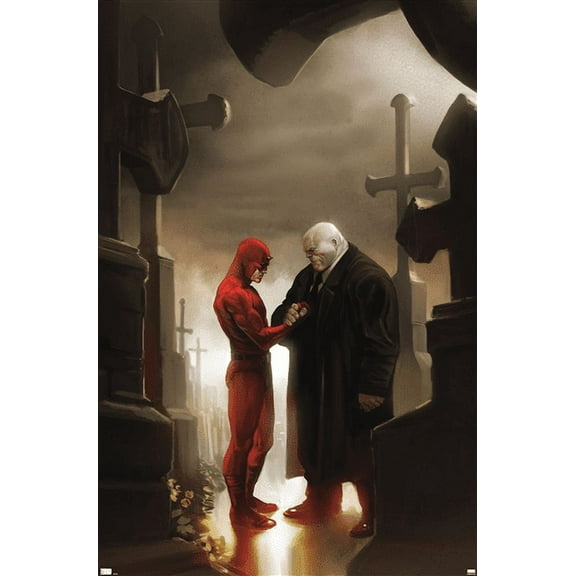 Marvel Comics - Kingpin - Daredevil in Cemetery Wall Poster, 22.375" x 34"