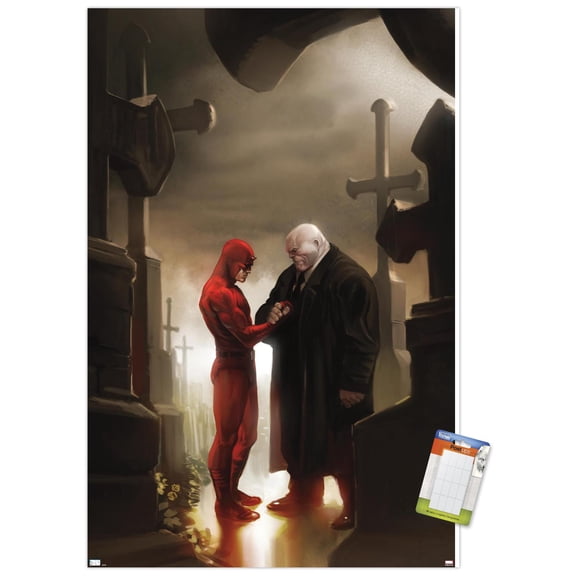 Marvel Comics - Kingpin - Daredevil in Cemetery Wall Poster, 22.375" x 34"