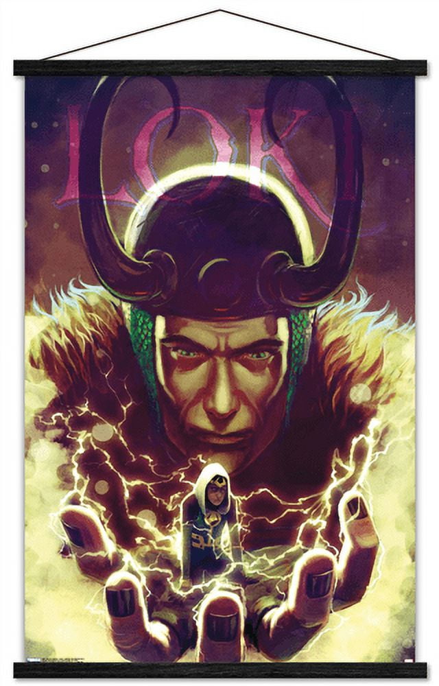 Marvel Comics - Loki - Journey Into Mystery #645 Wall Poster with Wooden Magnetic Frame, 22.375" x 34"