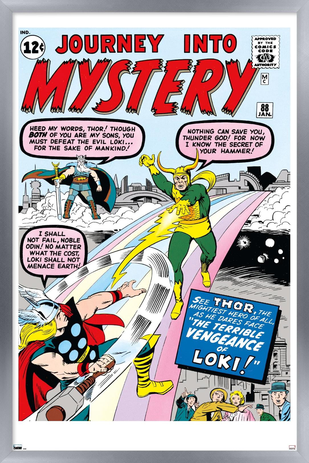 Marvel Comics - Loki - Journey Into Mystery #88 Wall Poster, 22.375" x 34", Framed
