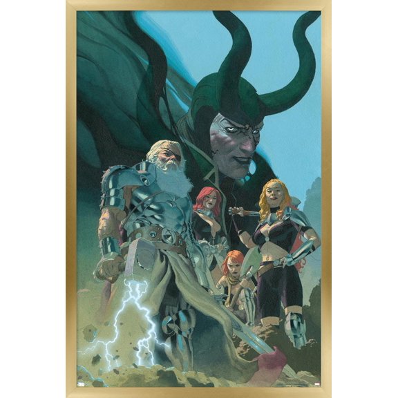 Marvel Comics - Loki - King Thor #1 Wall Poster, 14.725" x 22.375", Framed