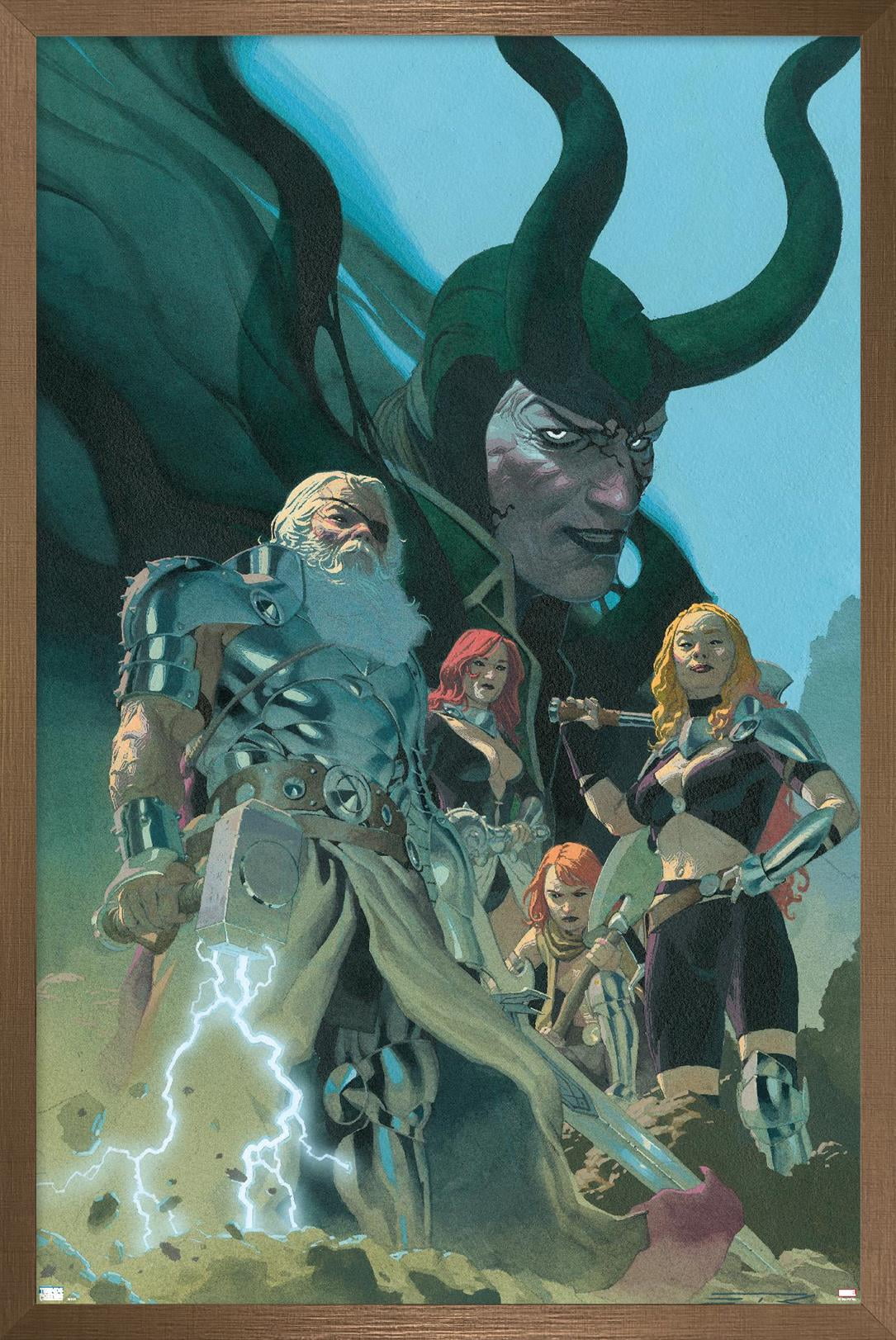 Marvel Comics - Loki - King Thor #1 Wall Poster, 14.725" x 22.375", Framed