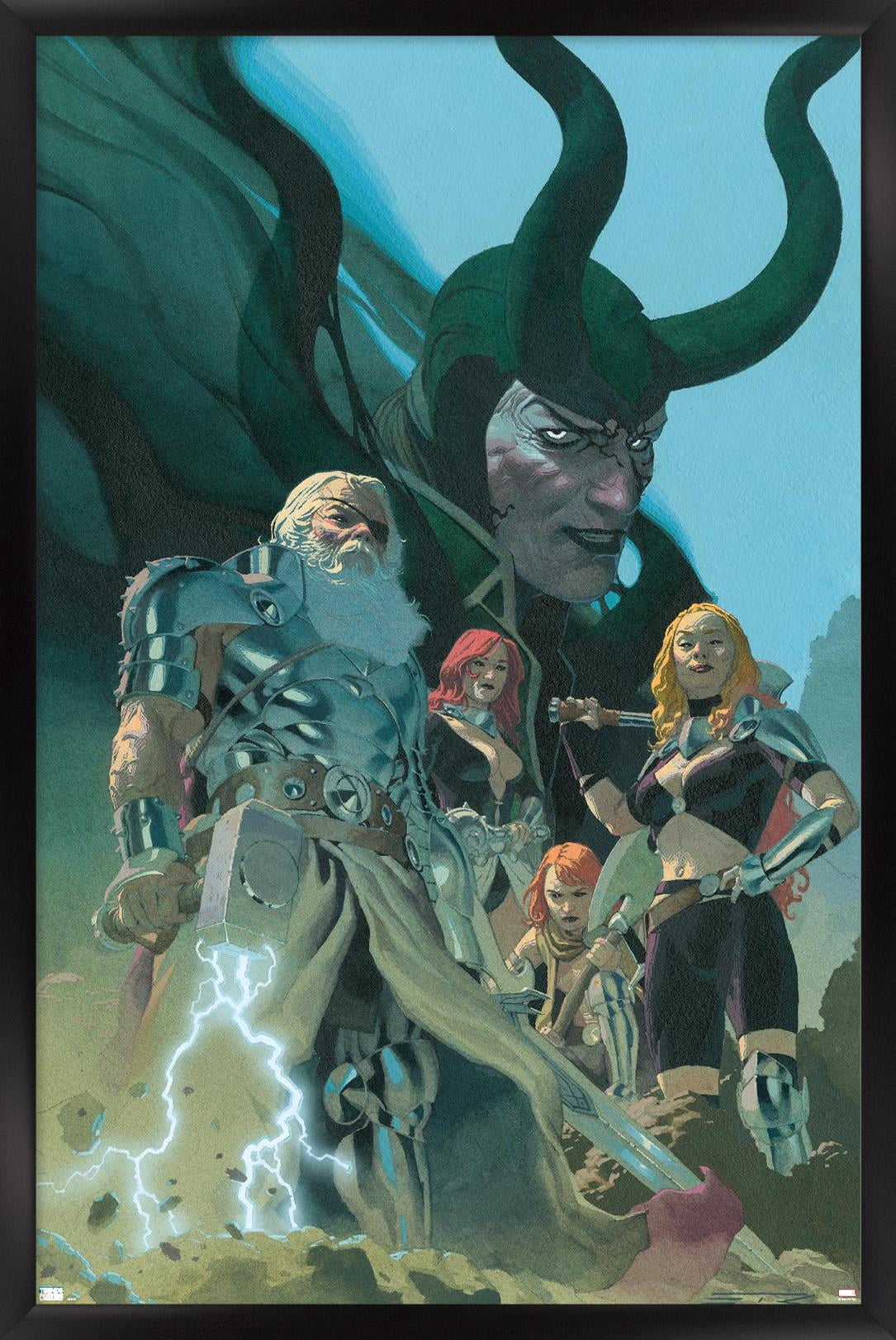 Marvel Comics - Loki - King Thor #1 Wall Poster, 22.375" x 34", Framed