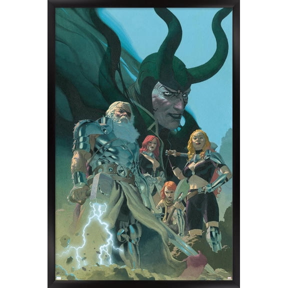 Marvel Comics - Loki - King Thor #1 Wall Poster, 22.375" x 34", Framed