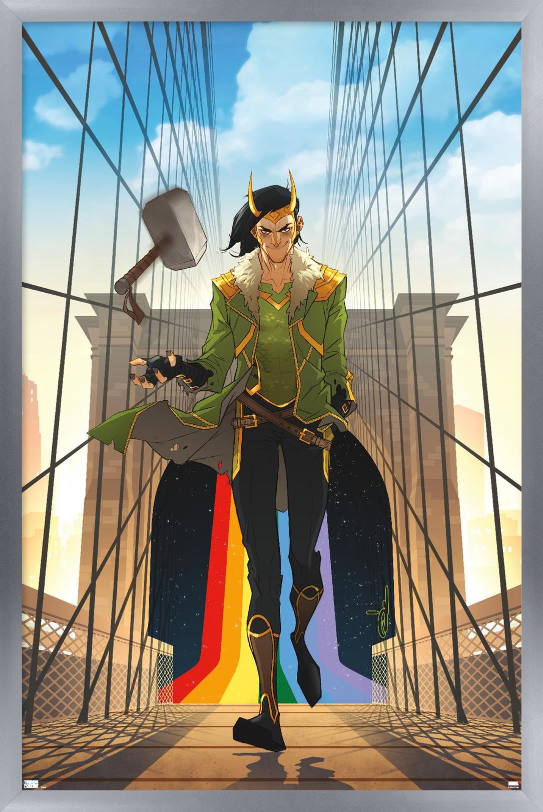 Marvel Comics - Loki - Loki #1 Wall Poster, 14.725" x 22.375", Framed