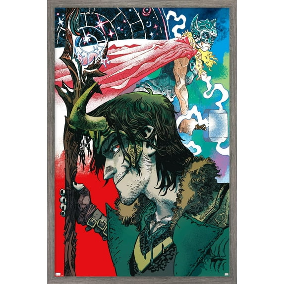 Marvel Comics - Loki - Mighty Thor #2 Wall Poster, 14.725" x 22.375", Framed