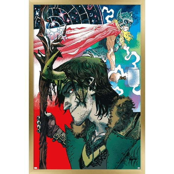 Marvel Comics - Loki - Mighty Thor #2 Wall Poster, 22.375" x 34", Framed