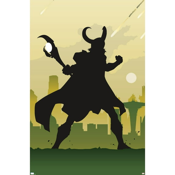 Marvel Comics - Loki - Minimalist Wall Poster, 14.725" x 22.375"