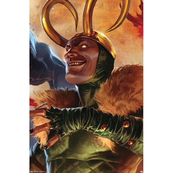 Marvel Comics - Loki - Siege Cover #1 Wall Poster, 14.725" x 22.375"