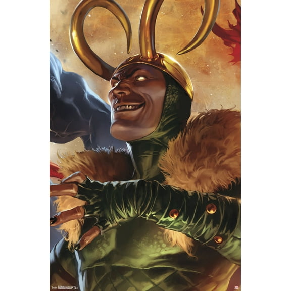 Marvel Comics - Loki - Siege Cover #1 Wall Poster, 22.375" x 34"