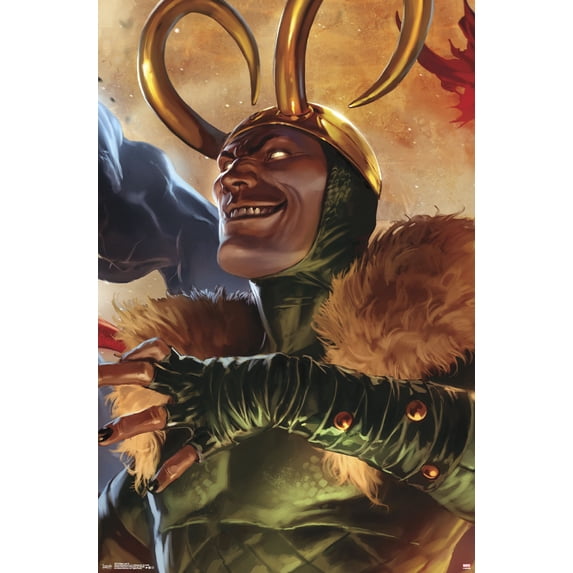 Marvel Comics - Loki - Siege Cover #1 Wall Poster, 22.375" x 34"