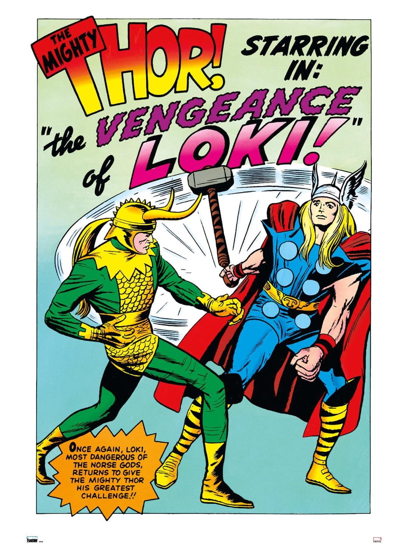 Marvel Comics - Loki - The Might Thor Wall Poster, 14.725